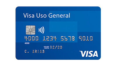 Tarjeta Visa Uso General